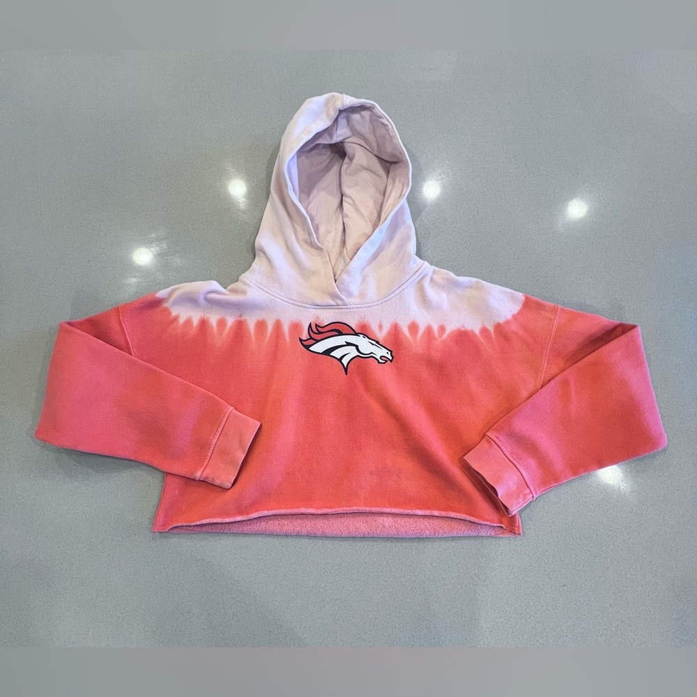 NFL Denver Bronco’s Cropped Hoodie Sz Teen Large 11/13 = Women’s XS/Small